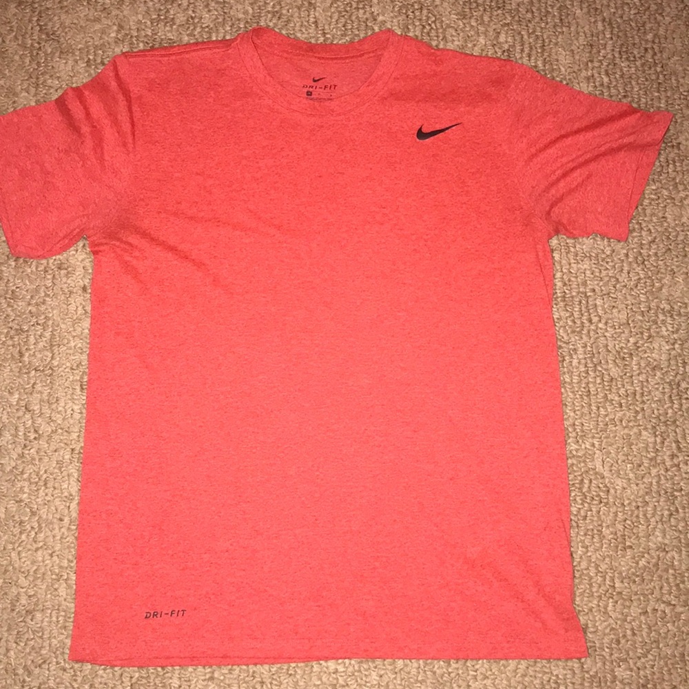 Nike Dri-fit Shortsleeved Shirt- Blaze Red